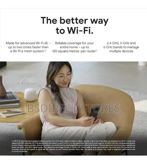 Google Wi-Fi 6E Reliable Fast Speed & Whole-Home Coverage Mesh Router