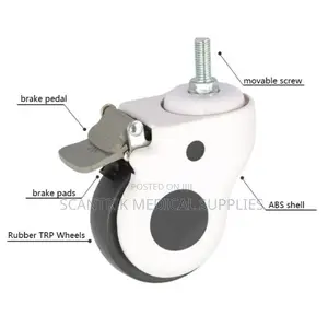 Reinforced Oversized Casters for Crank Bed