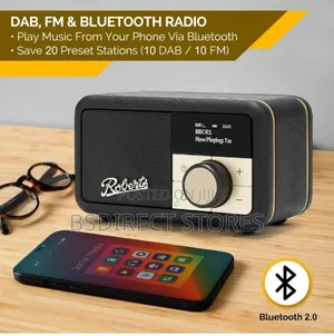 Roberts
Revival Petite 2 Black Dab/ Dab+/ Fm Bluetooth Radio