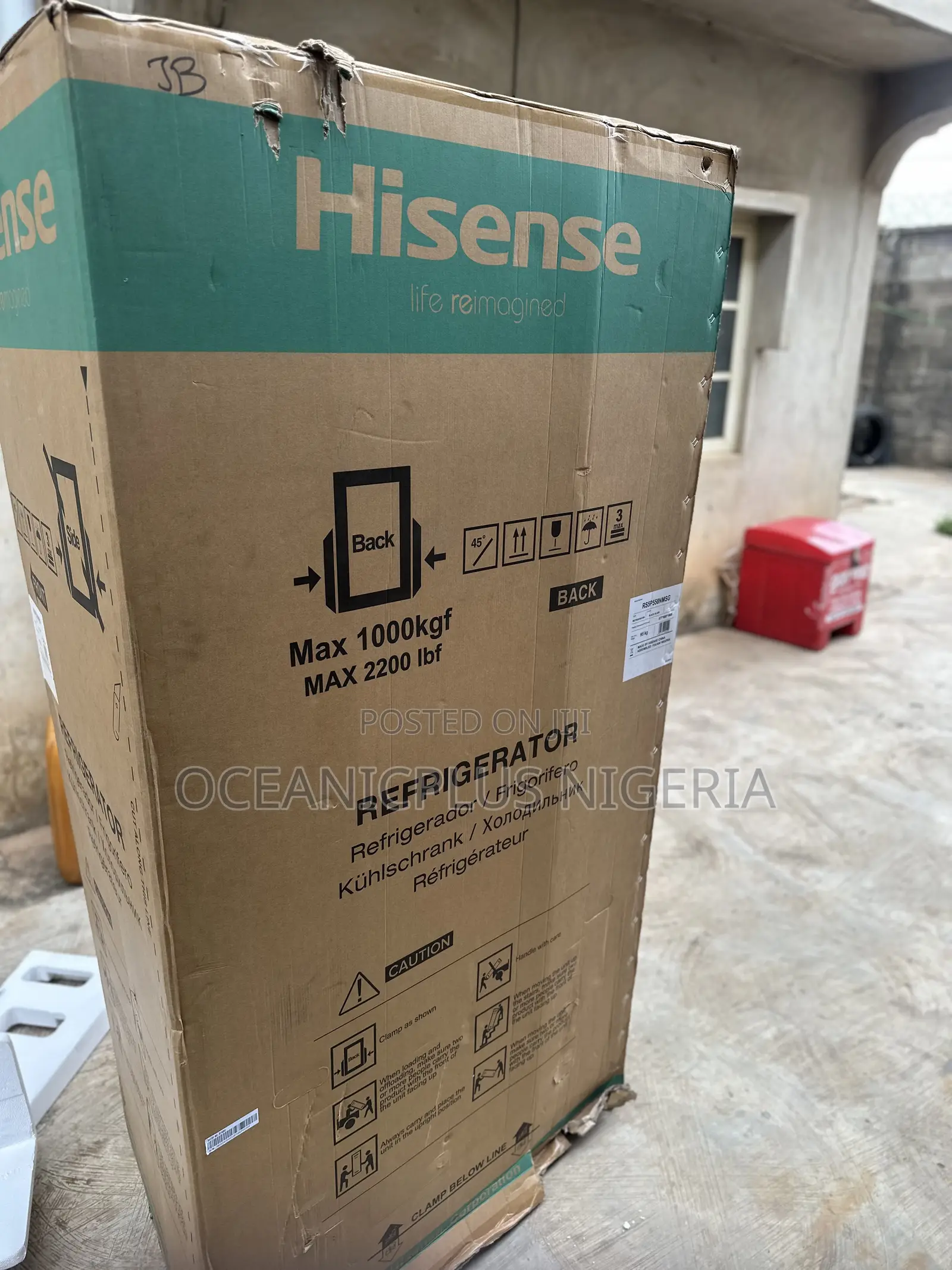 Hisense Lushchill 529l Side by Side Refrigerator 5p558nmsg