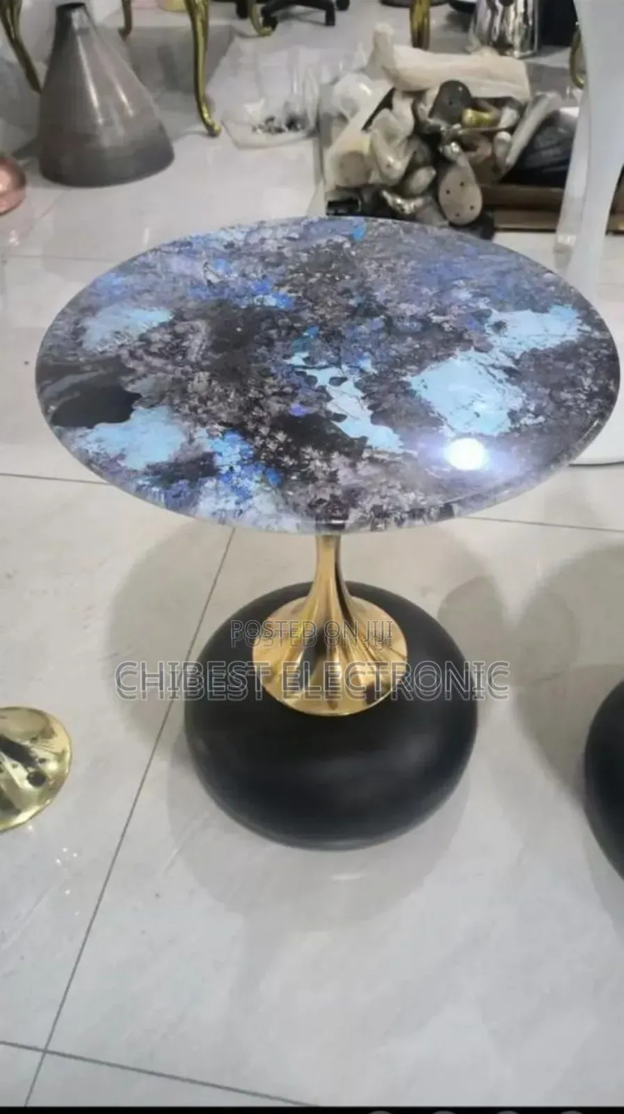 Indoor Side Table In Black