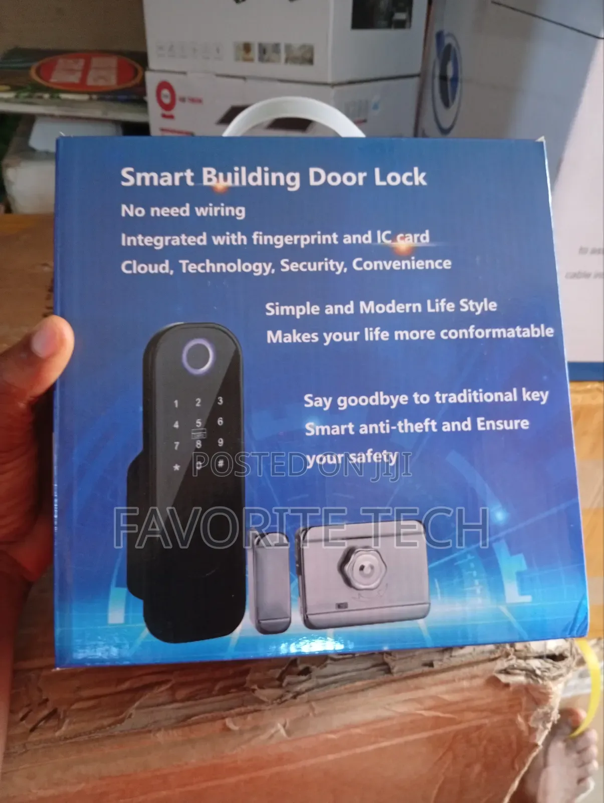Jam Lock for Gate With Fingerprint