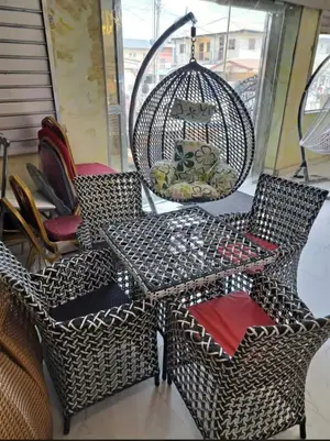 Outdoor Dining Set With Swing