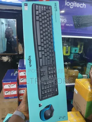 Photo - Logitech Mk275 Wireless Keyboard & Mouse Combo - Black / Blu