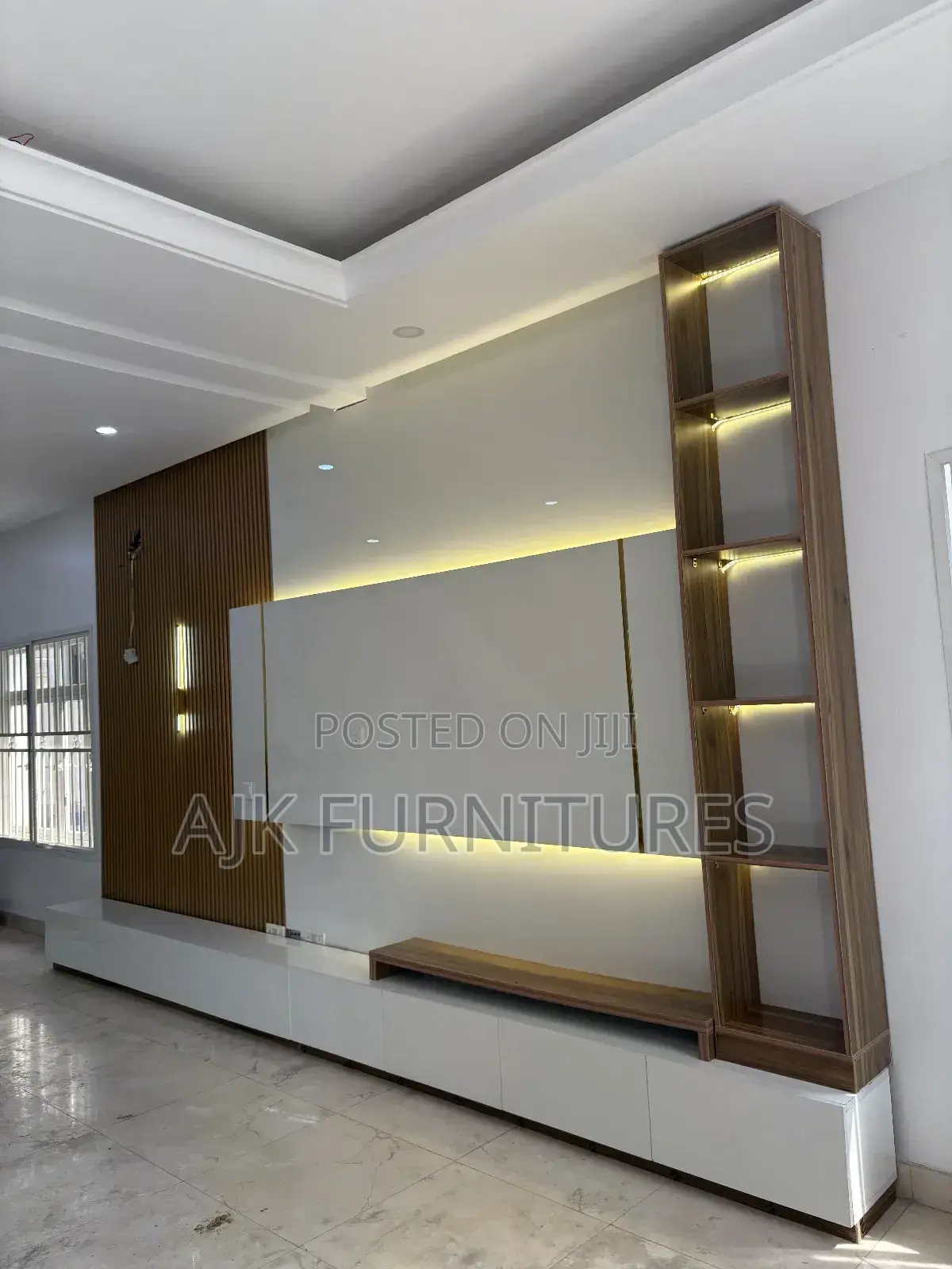 Glossy Television Console