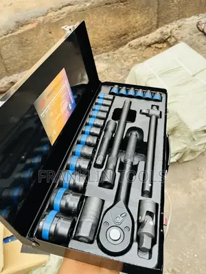 Raider 1/2"Dr Socket Set 24pcs Black 6pt