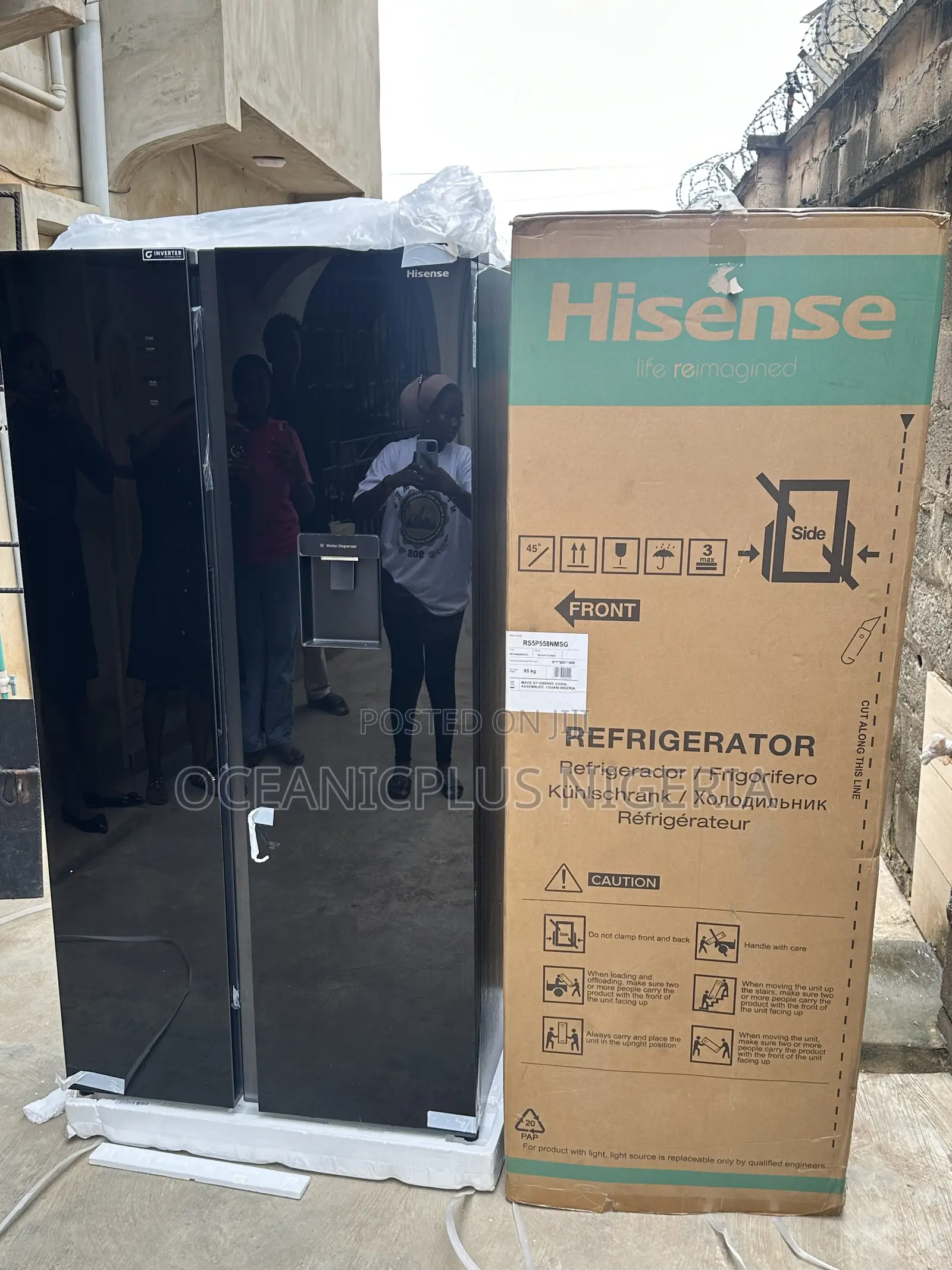 Hisense Moderncool 529l Side by Side Refrigerator 5p558nmsg