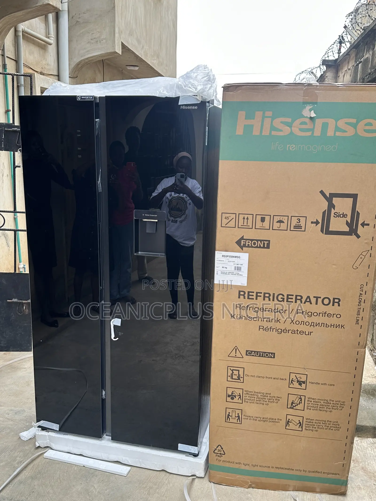 Hisense Frostwave 529l Side by Side Refrigerator 5p558nmsg
