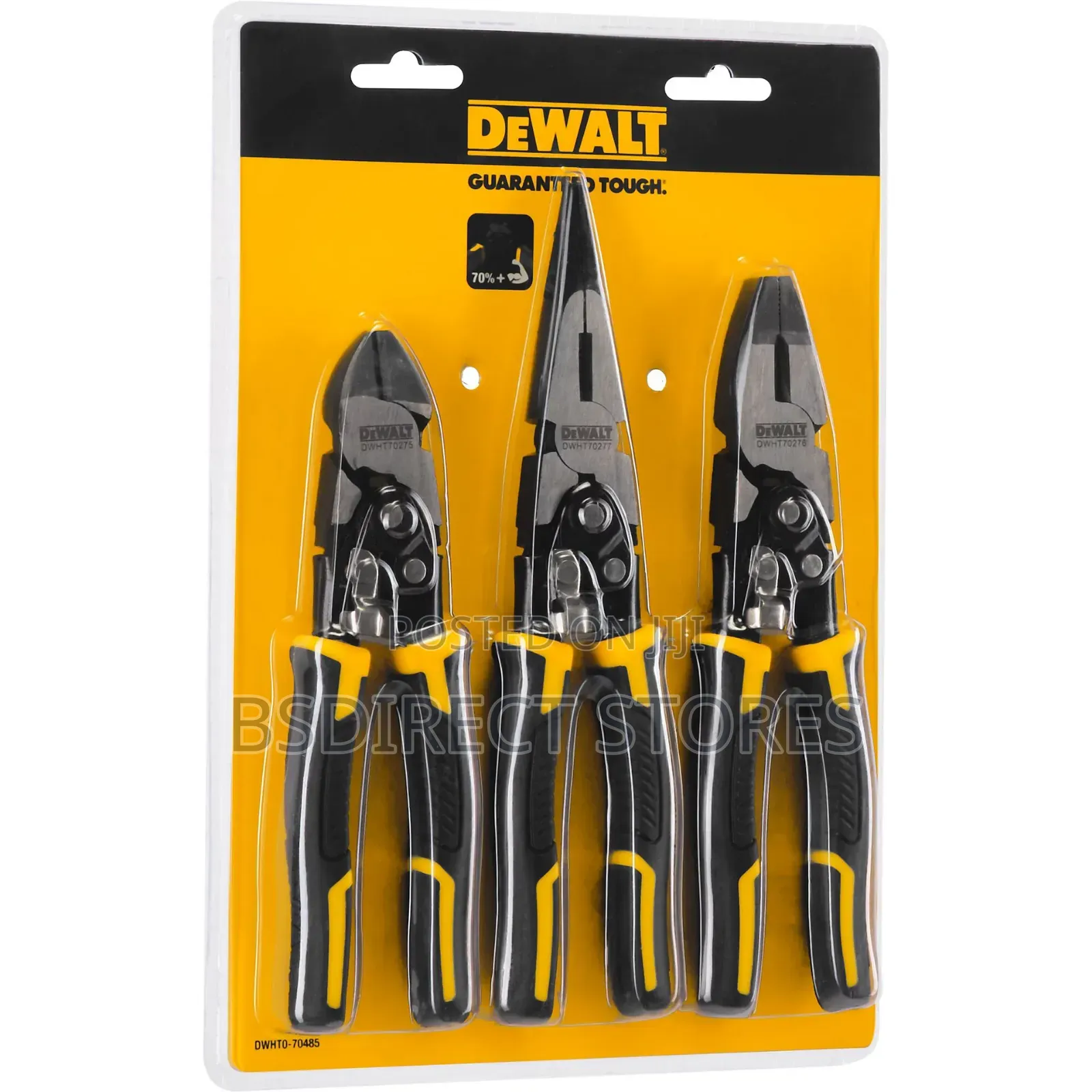 Dewalt Compound Action Hardened Chrome Vanadium Pliers Set