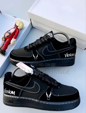 Photo - Custom Black Air-Inspired Street Sneaker – Suede Edition