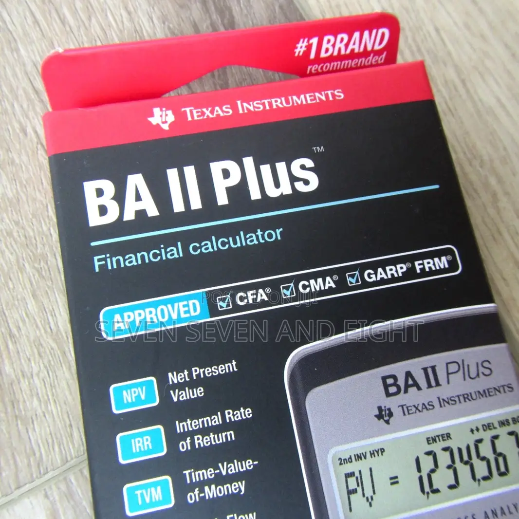 Ba Ii Plus Calculator for Cfa + Pouch+ Extra Battery(48 Hours Promo)