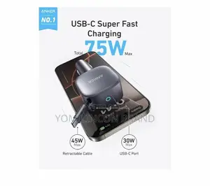 Anker Usb-C Car Charger, 75w Max, Ultra-Compact