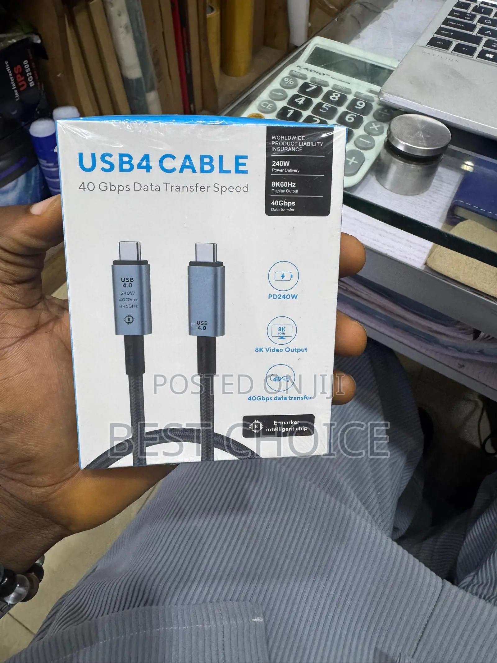 Usb4 Thunderbolt 4 Cable 40gbps Video and 240w Charging