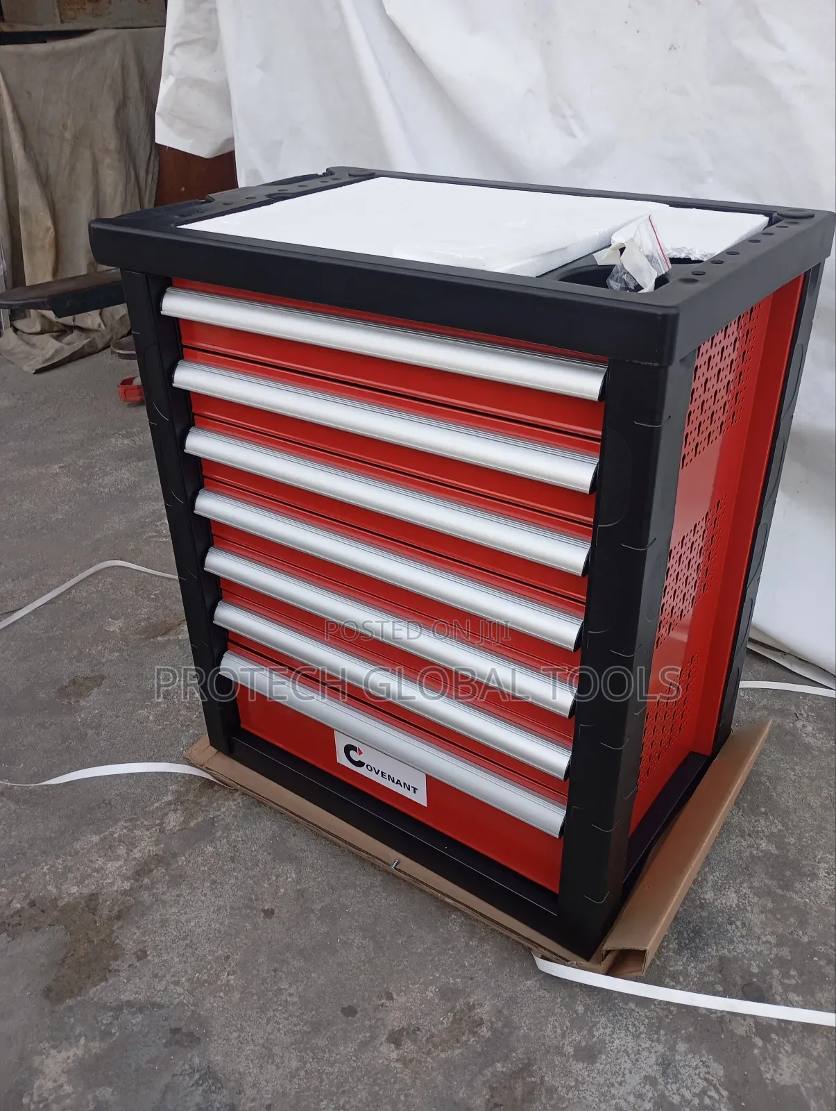 7 Drawers Heavy Duty Empty Trolley Box