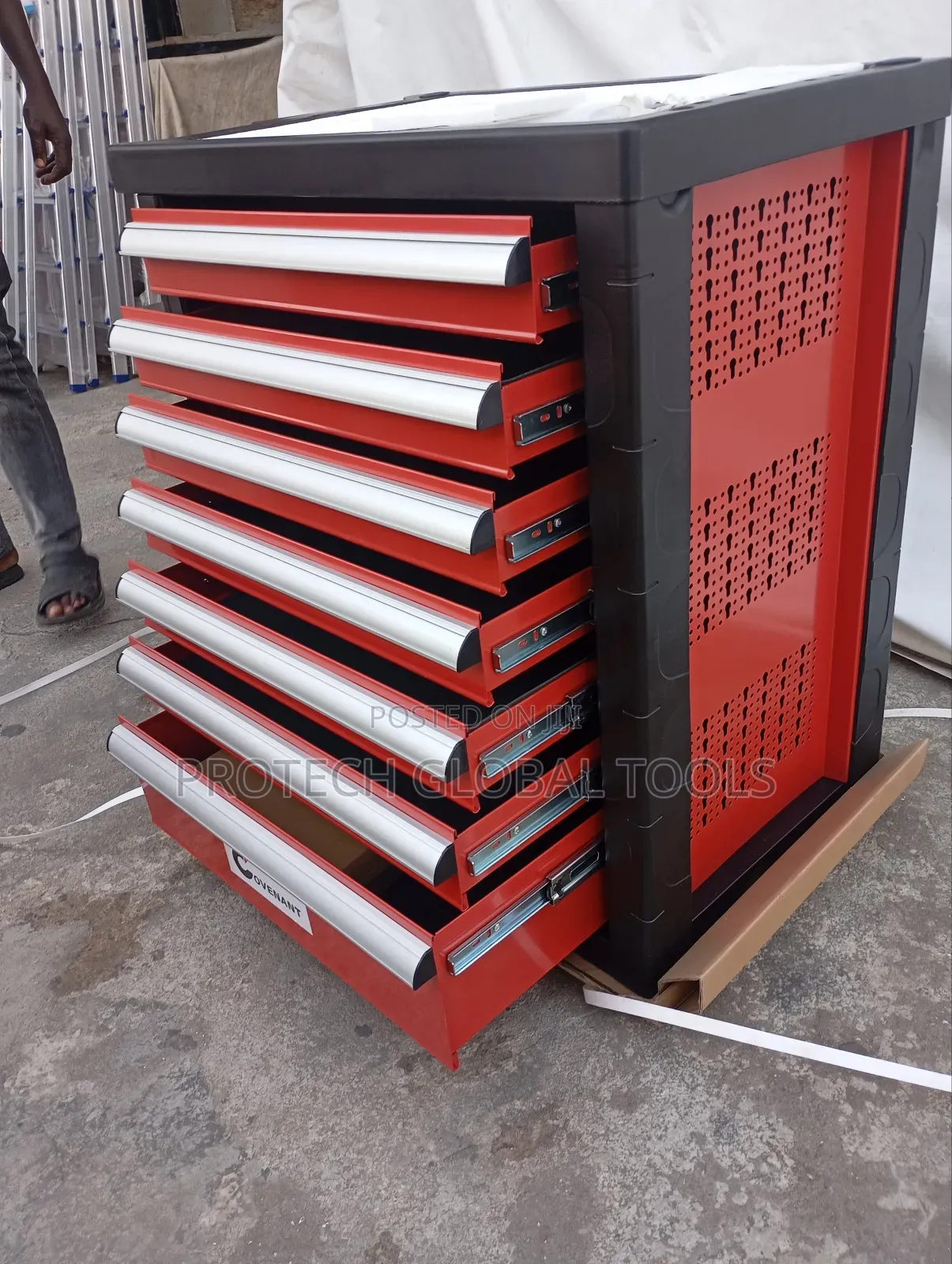 7 Drawers Heavy Duty Empty Trolley Box