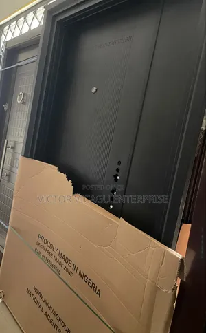 4ft Jiuhua Steel Door Black 9”