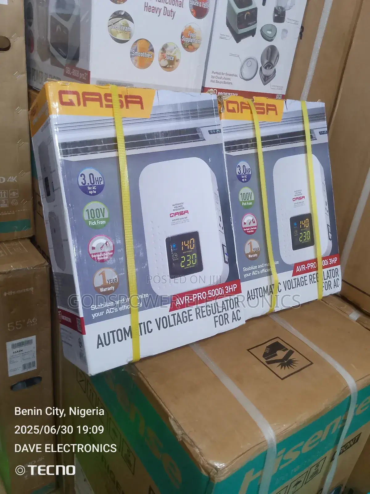 Qasa 5000 Watt Automatic Voltage Stabilizer for Ac