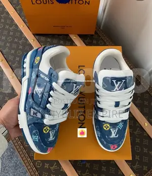 Original Louis Vuitton Luxury Jean Color Sneakers