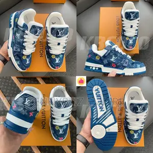 Original Louis Vuitton Luxury Jean Color Sneakers