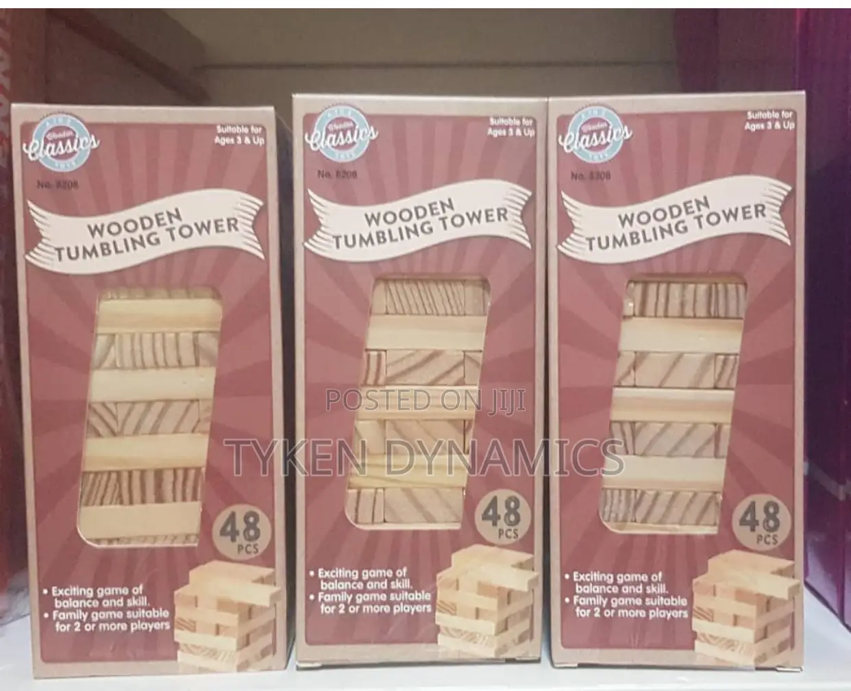 Wood Tumbling Tower
