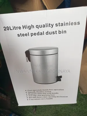 Dustbin Step Trash Can for Kitchen Bathroom Hotel,