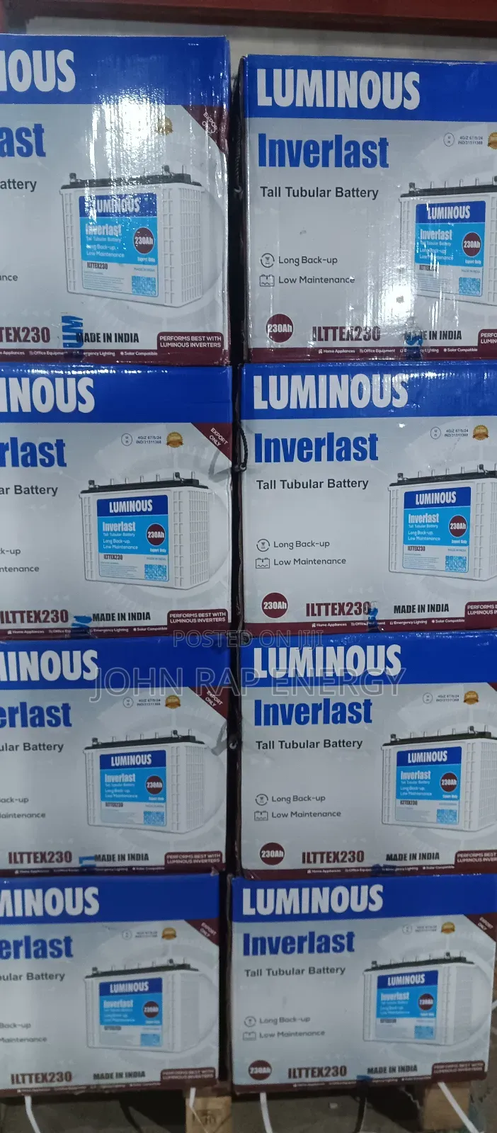 Luminous Batteries