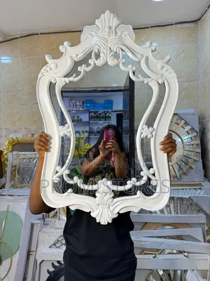 Luxury Big Wall Mirror (White)