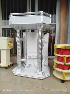 Modern Church Pulpit With Chrome