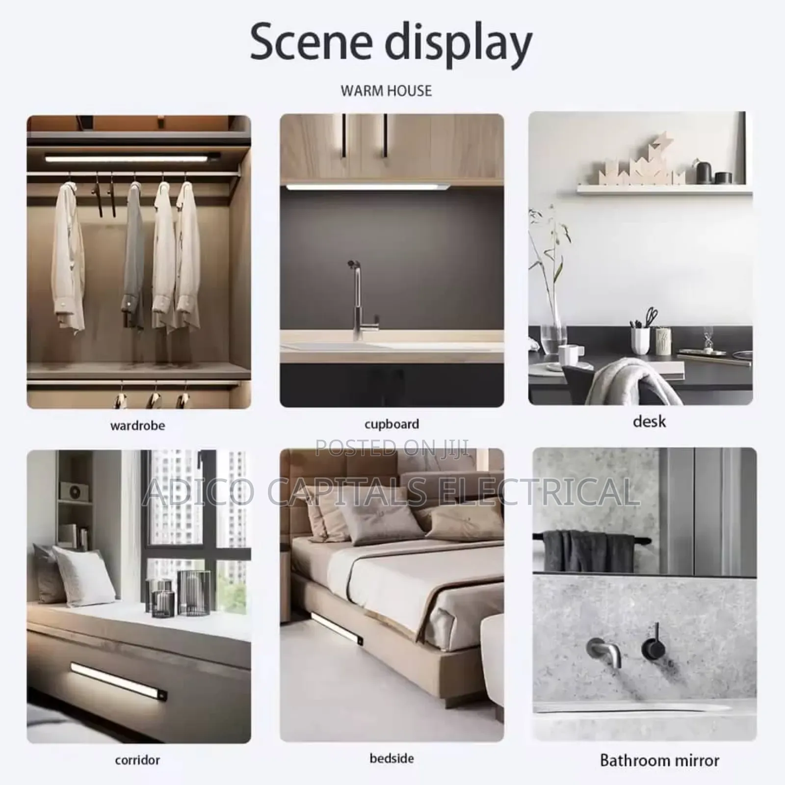 Wardrobe, Bedroom, Kitchens Light With Sensors