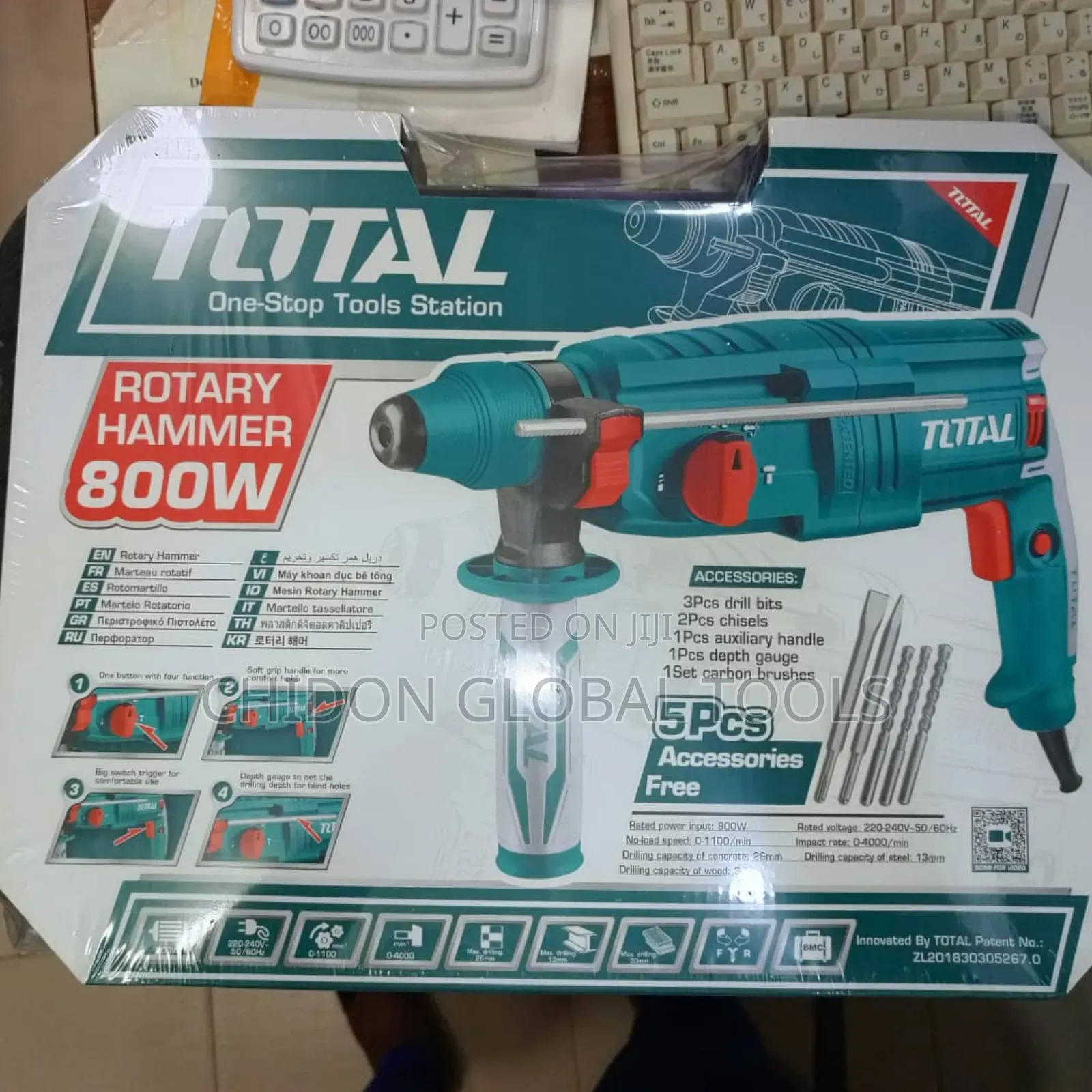 800w Electric Hammer Drilling Machine