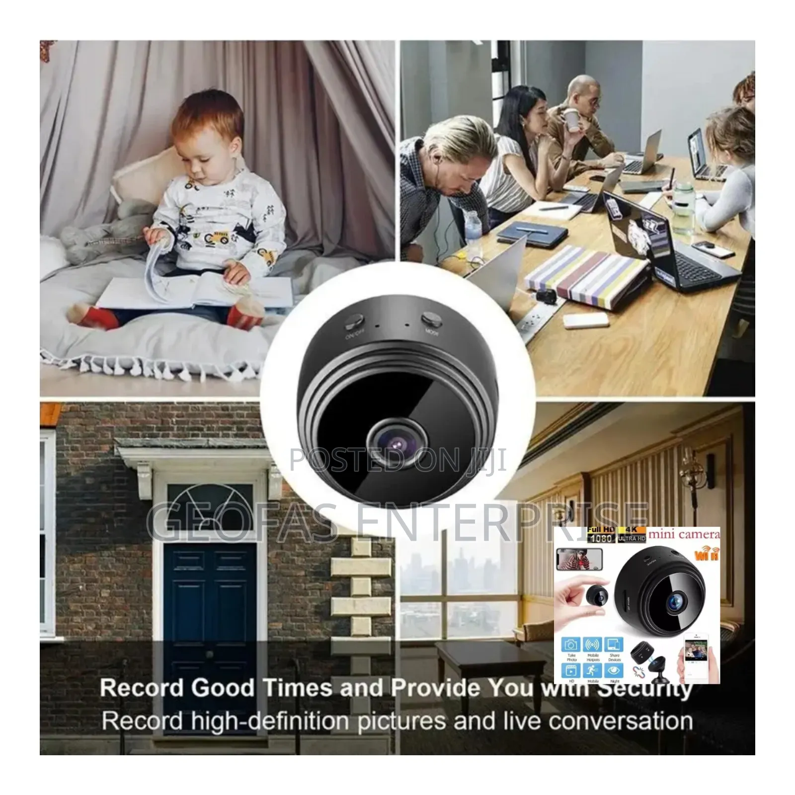 High Definition Wireless Mini Hidden Indoor Camera
