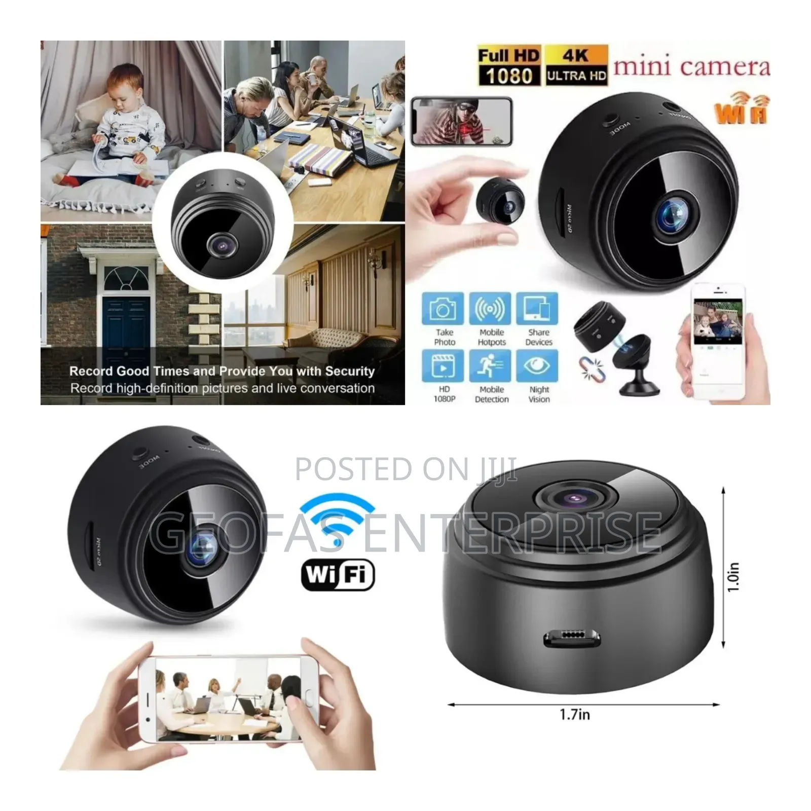 High Definition Wireless Mini Hidden Indoor Camera