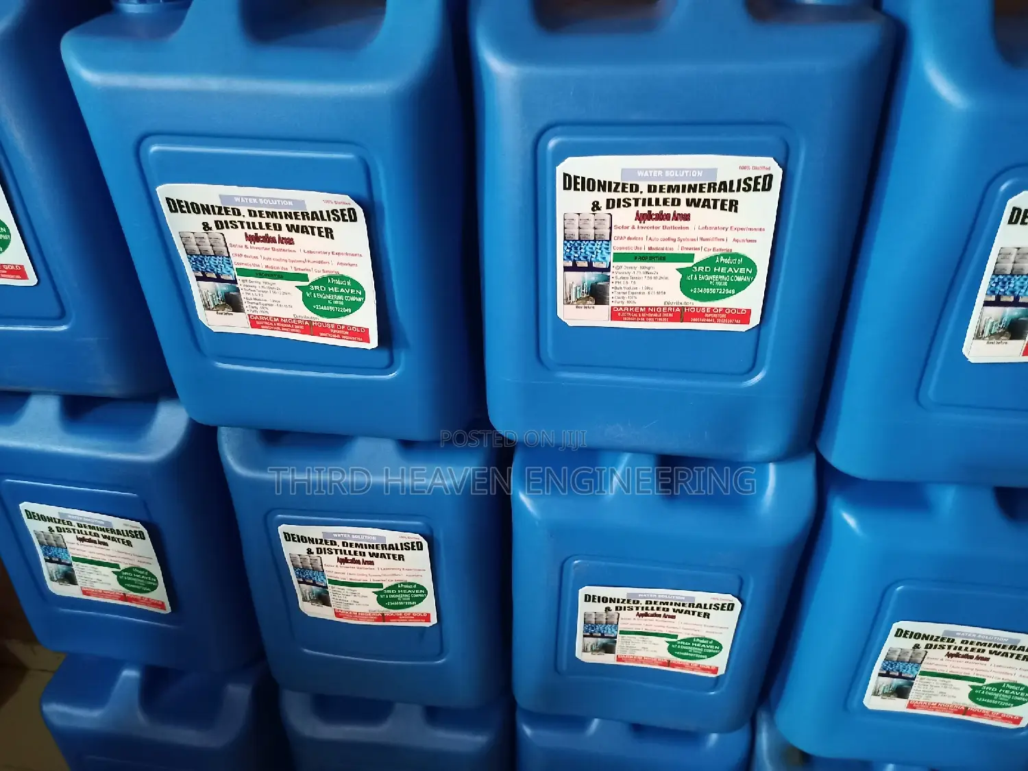 20ltr Deionized/Distilled Water