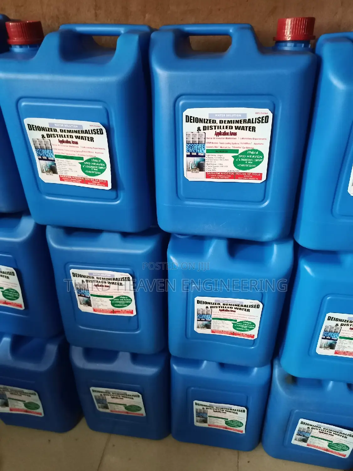 20ltr Deionized/Distilled Water