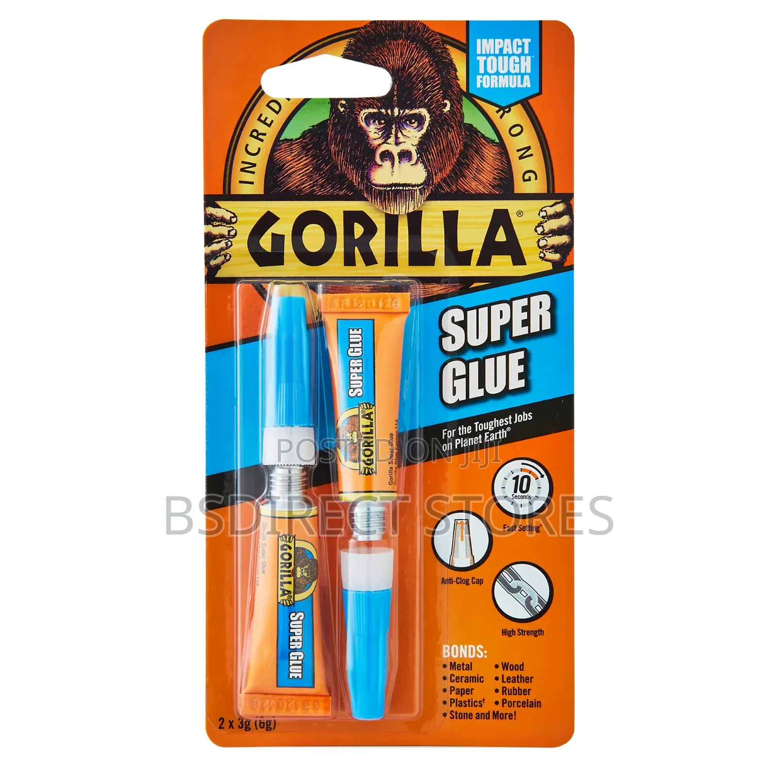 Gorilla Super Glue Permanent Liquid Transparent Clear 3 G