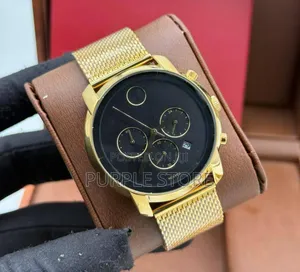 Movado Chronograph Mesh Strap Watch