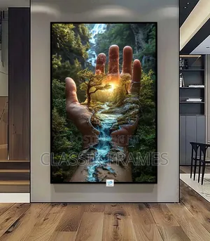 Hd Framed African Queen Acrylic Digi Painting Wall Arts
