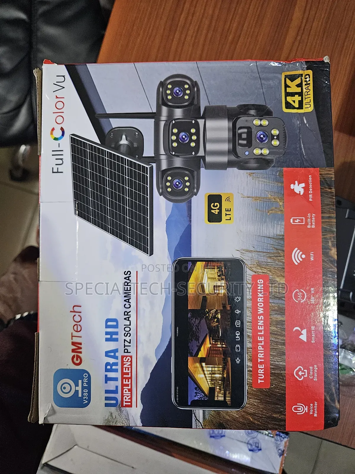 3 in 1 Triple Lens Solar Camera