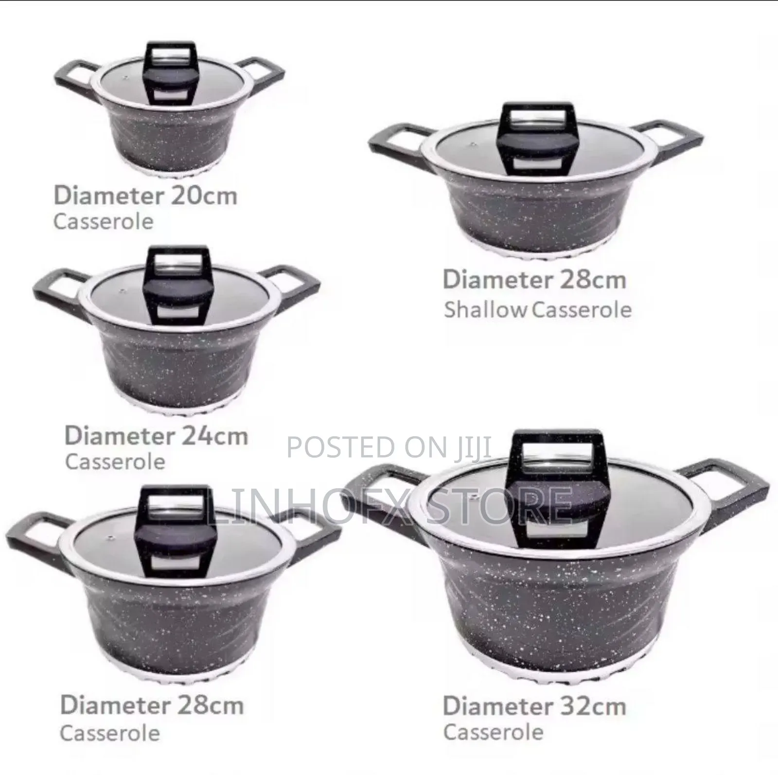 10pcs Granite Cookware Set