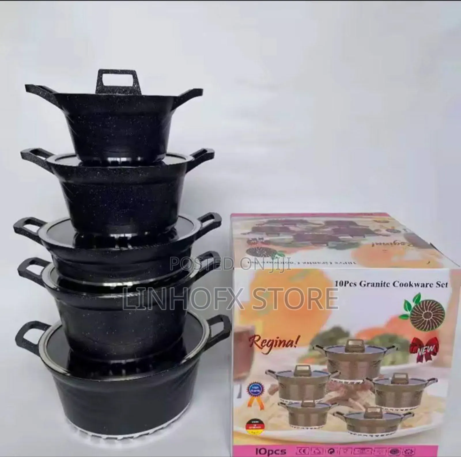10pcs Granite Cookware Set