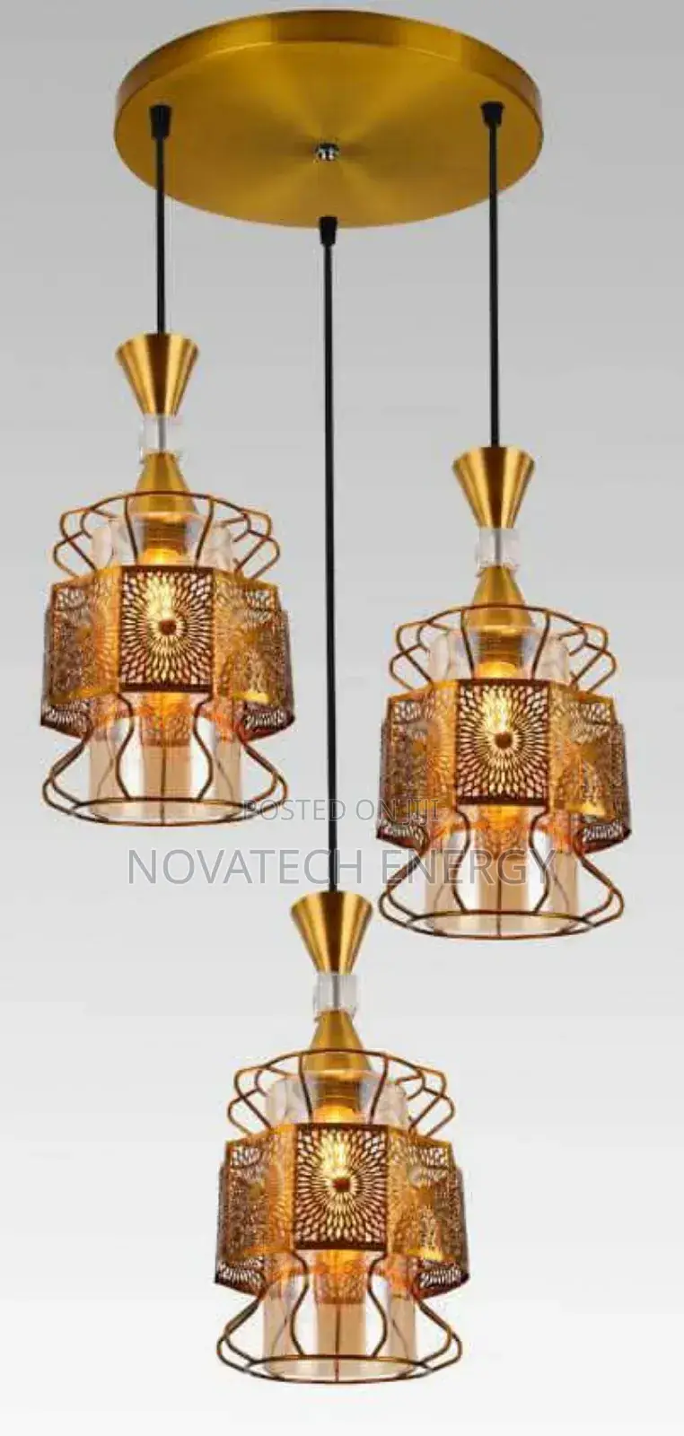 3 in 1 Dropping Pendant Light 1555, Uses Bulb