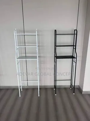 3 Layer Black Multi Bathroom Shelf Over the Toilet Rack