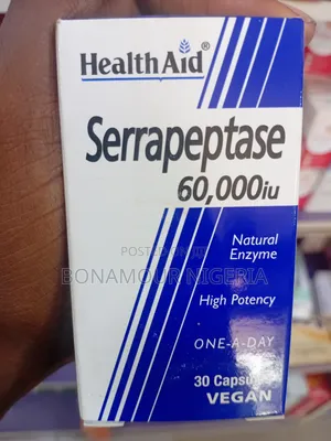 Healthaid Serrapeptase 60,000iu X30 Vegan Caps