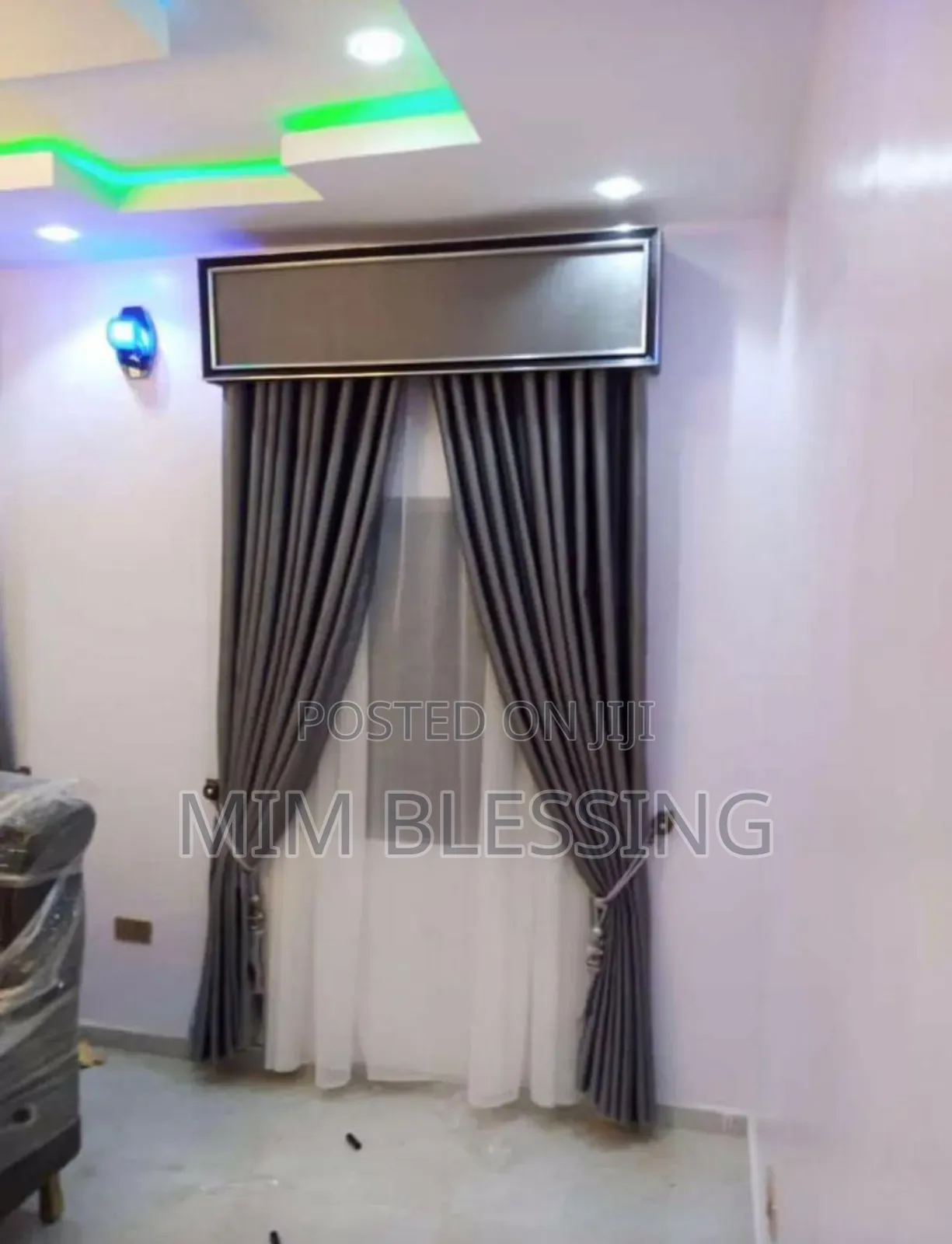 Damask Plain Curtains