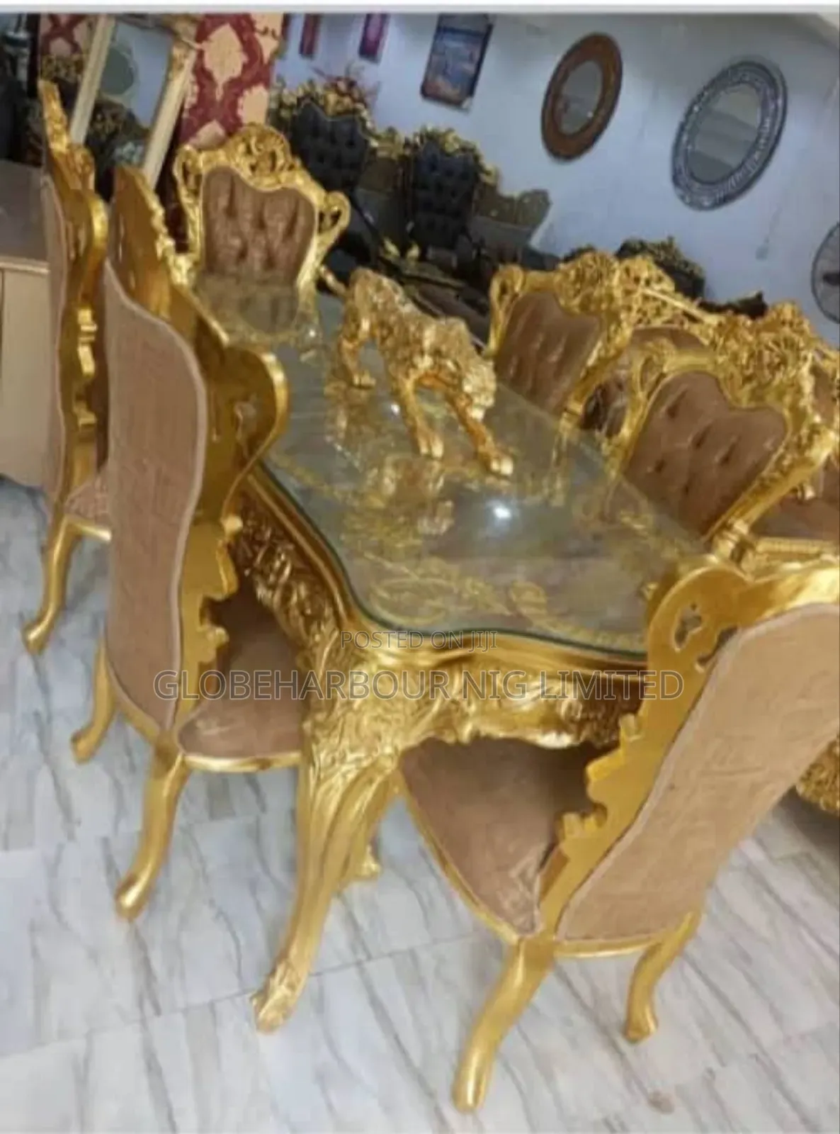 Luxury Mable Top Dinning Set
