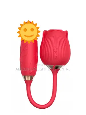 Two-in-One Automatic Retractable Rose Clit Sucking Vi
