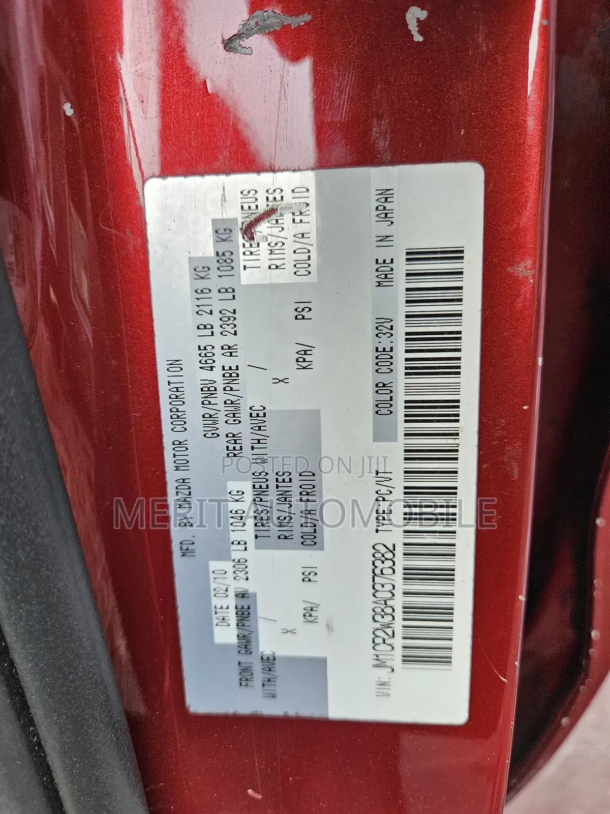 Mazda 5 2010 Red