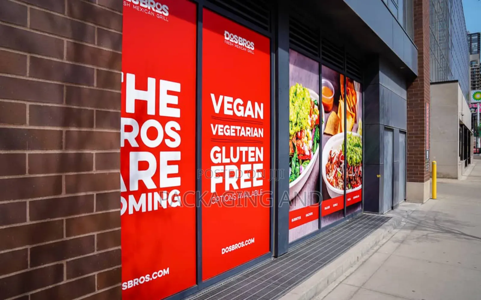 Perforated Window for Restaurants Branding