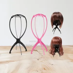 Portable Plastic Collapsible Wig Stand