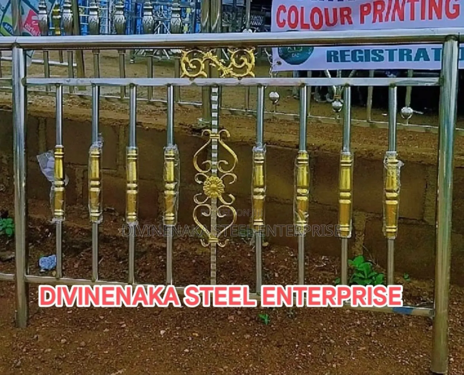 Hand Rails With Gold
